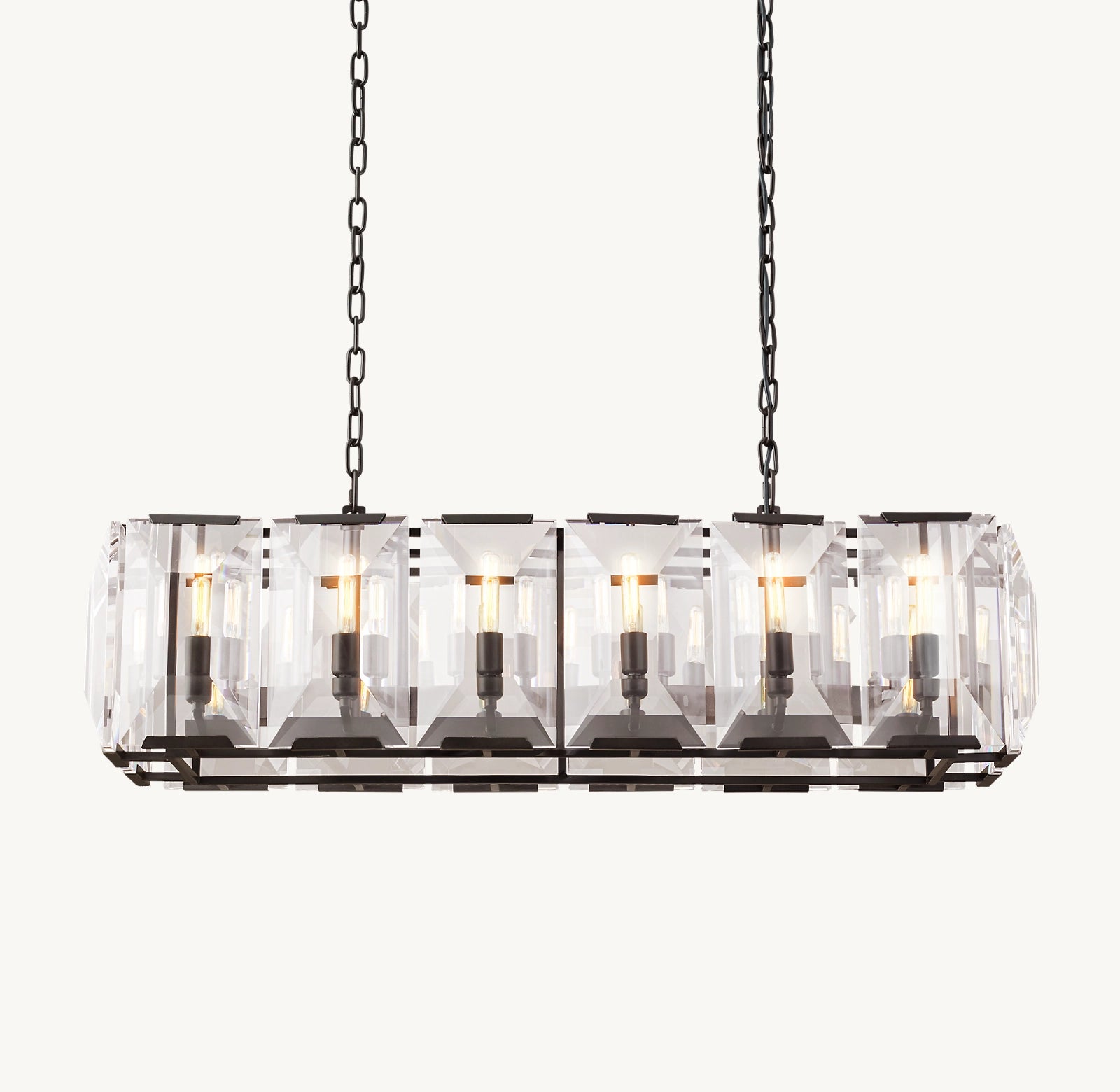 Harlow Crystal Rectangular Chandelier
