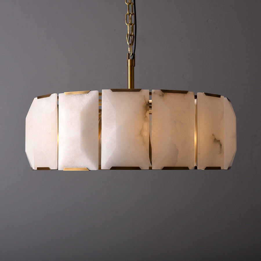 Harlow Calcite Round Chandelier