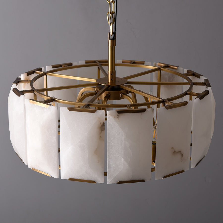 Harlow Calcite Round Chandelier