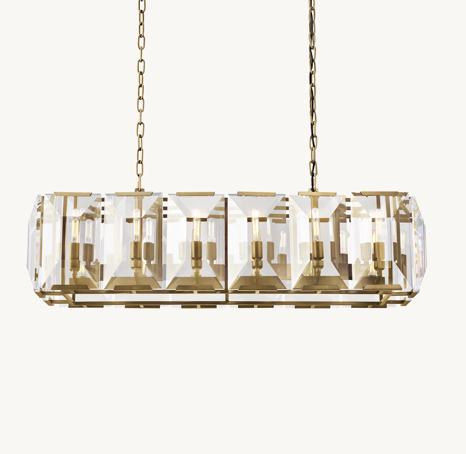Harlow Crystal Rectangular Chandelier