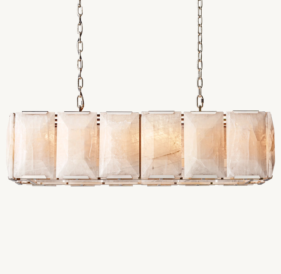 Harlow Calcite Rectangular Chandelier