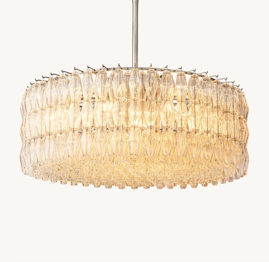 Chiara clear glass round chandelier