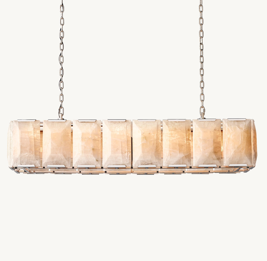 Harlow Calcite Rectangular Chandelier