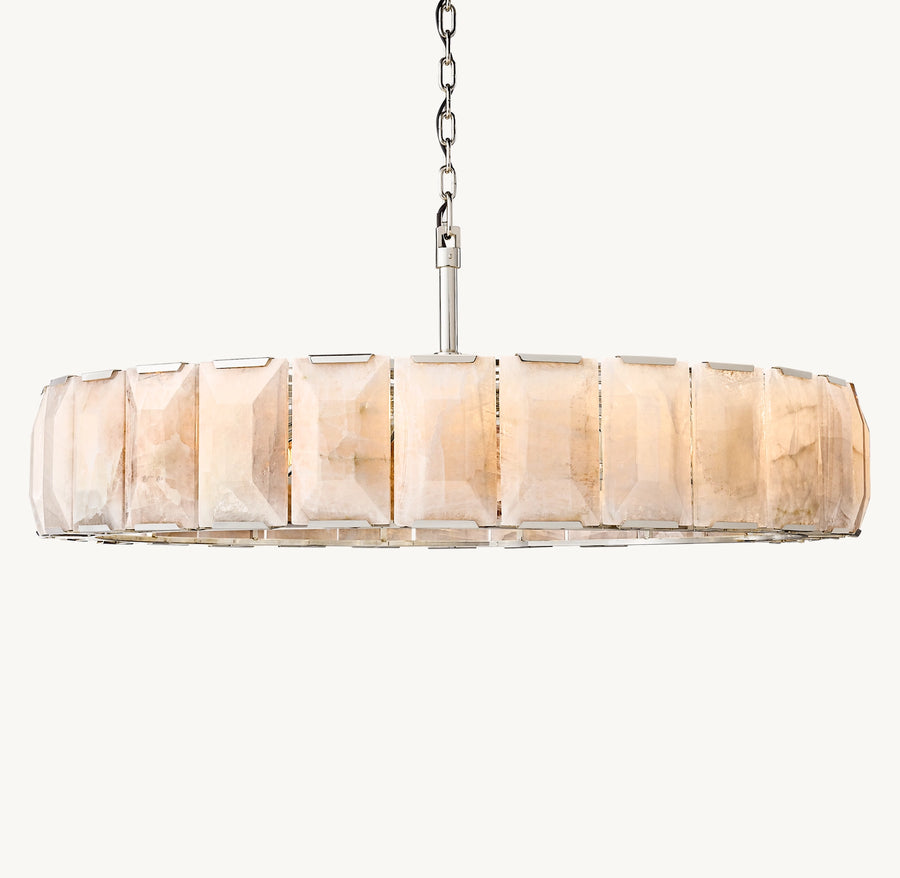 Harlow Calcite Round Chandelier