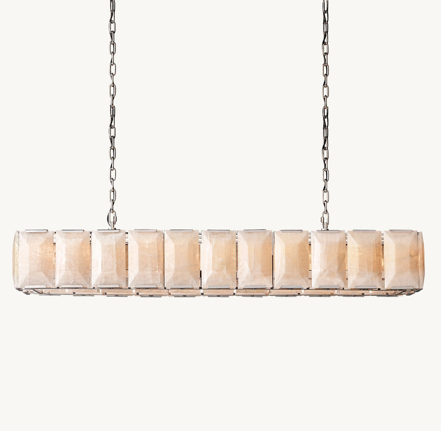 Harlow Calcite Rectangular Chandelier