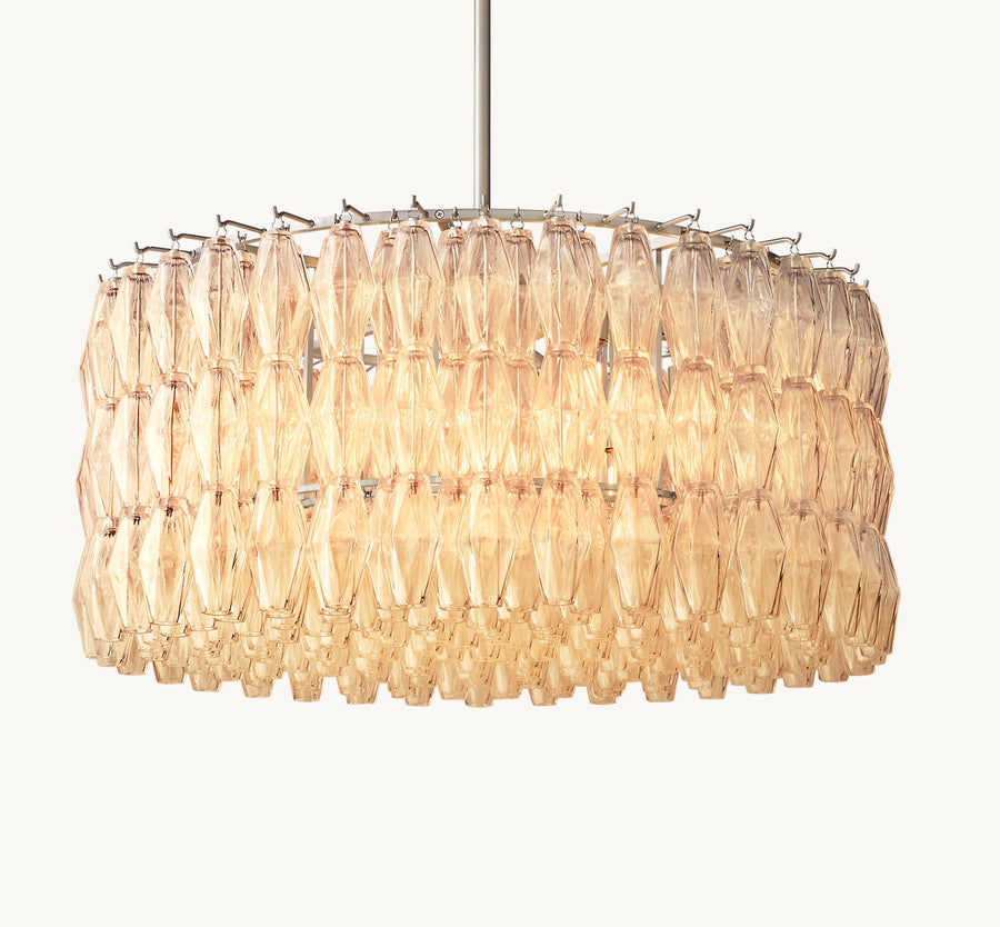 Chiara clear glass round chandelier