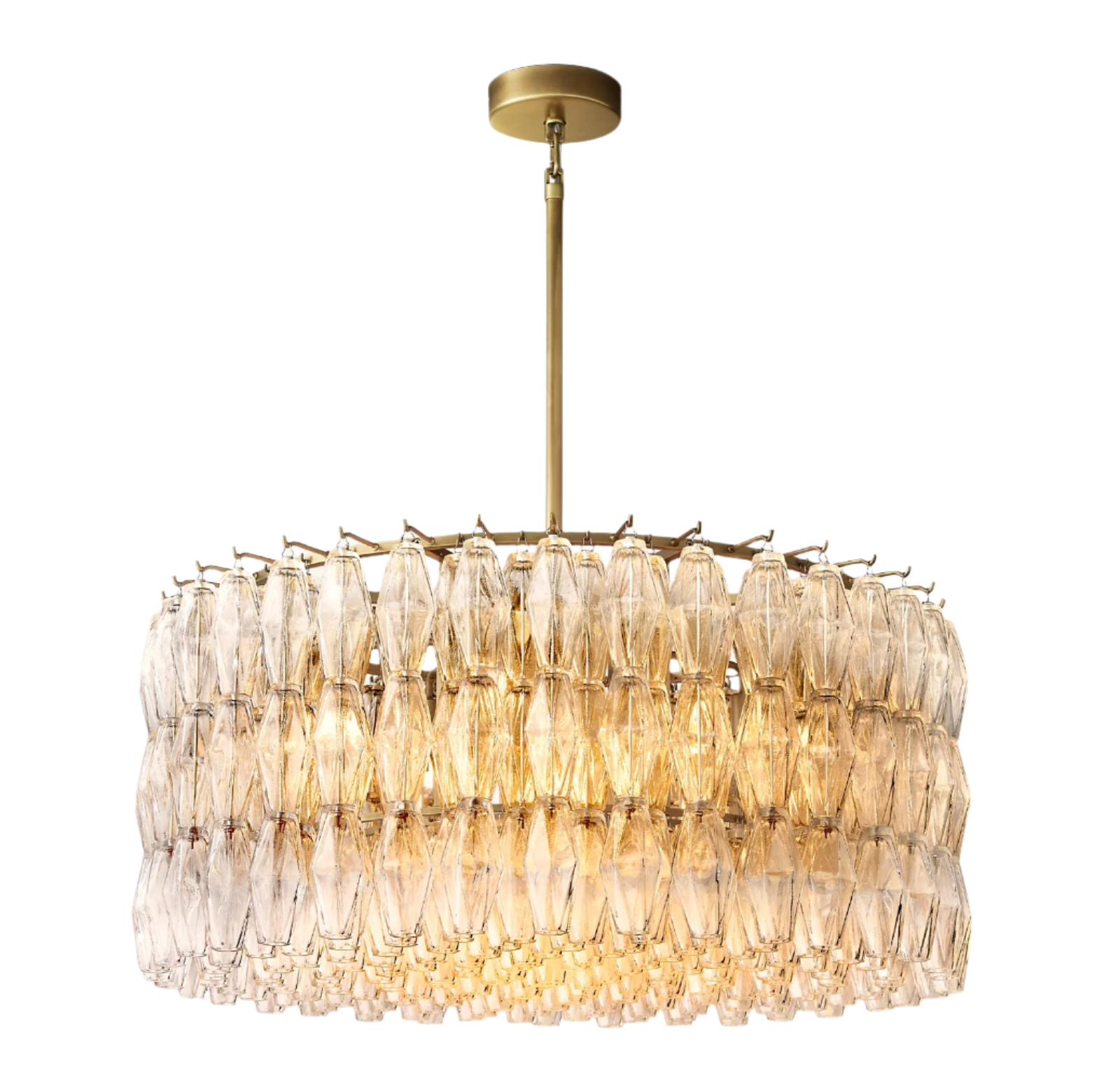 Chiara clear glass round chandelier