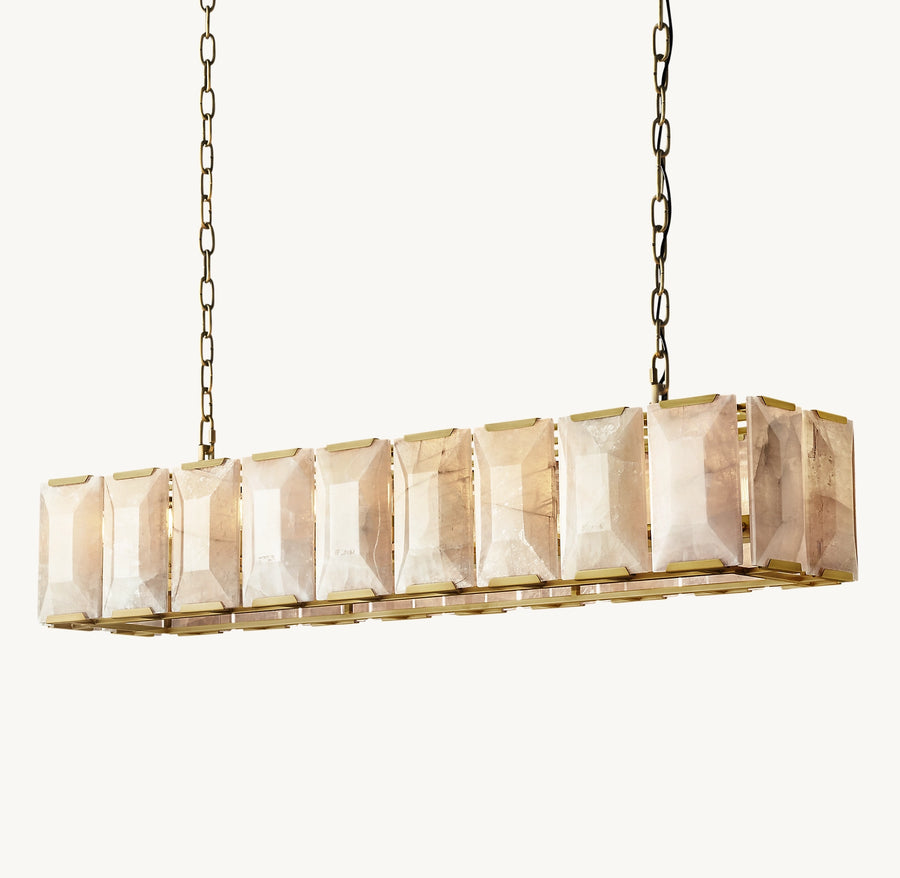 Harlow Calcite Rectangular Chandelier